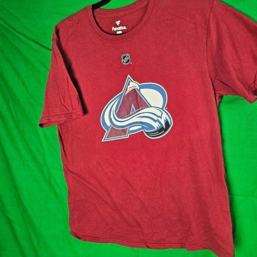 Fanatics Mikko Rantanen Colorado Avalanche NHL Shirt Mens L Burgundy 96 Tee
